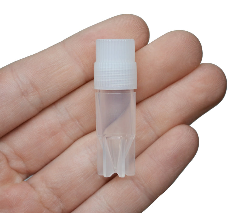 1mL plastic vial in hand