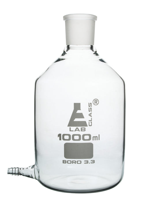 Aspirator Bottle, 1000mL - With Outlet - Borosilicate Glass