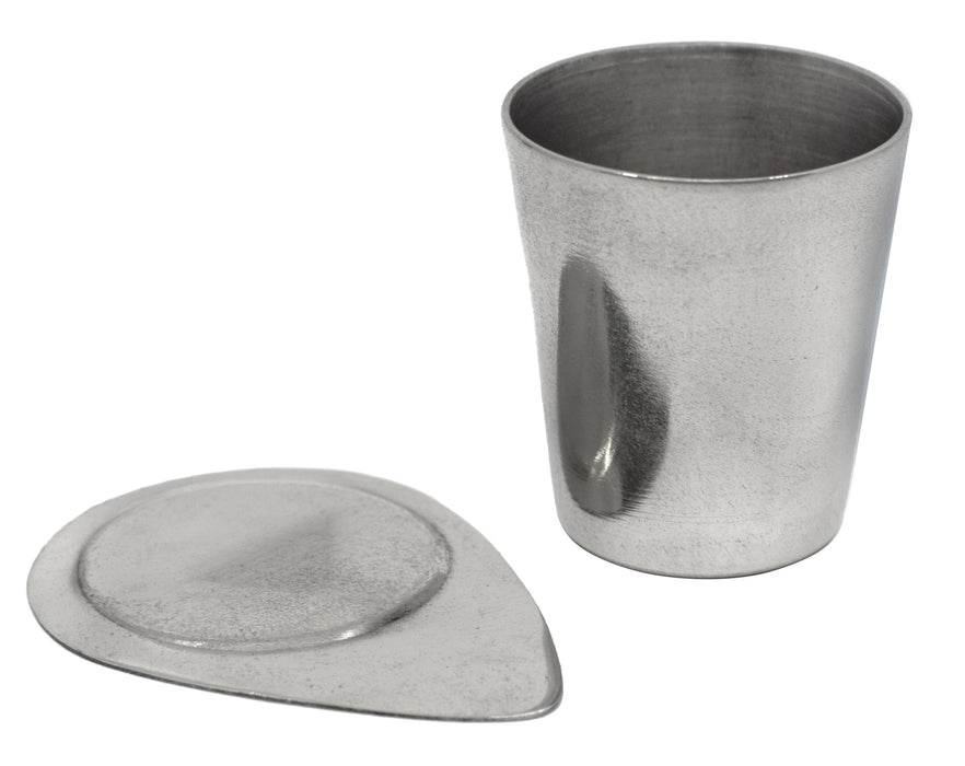 Crucible & Lid, 25ml - Nickel - Withstands Temperatures up to 1000°C - Eisco Labs
