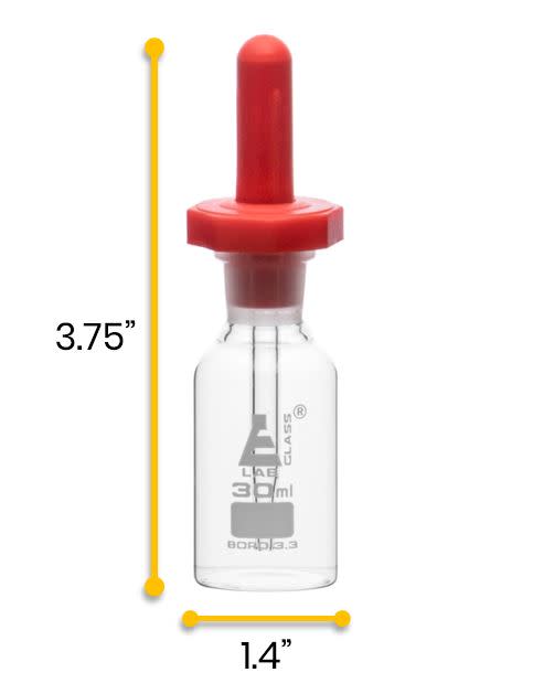 Dropping Bottle, 30mL - Transparent - Borosilicate Glass