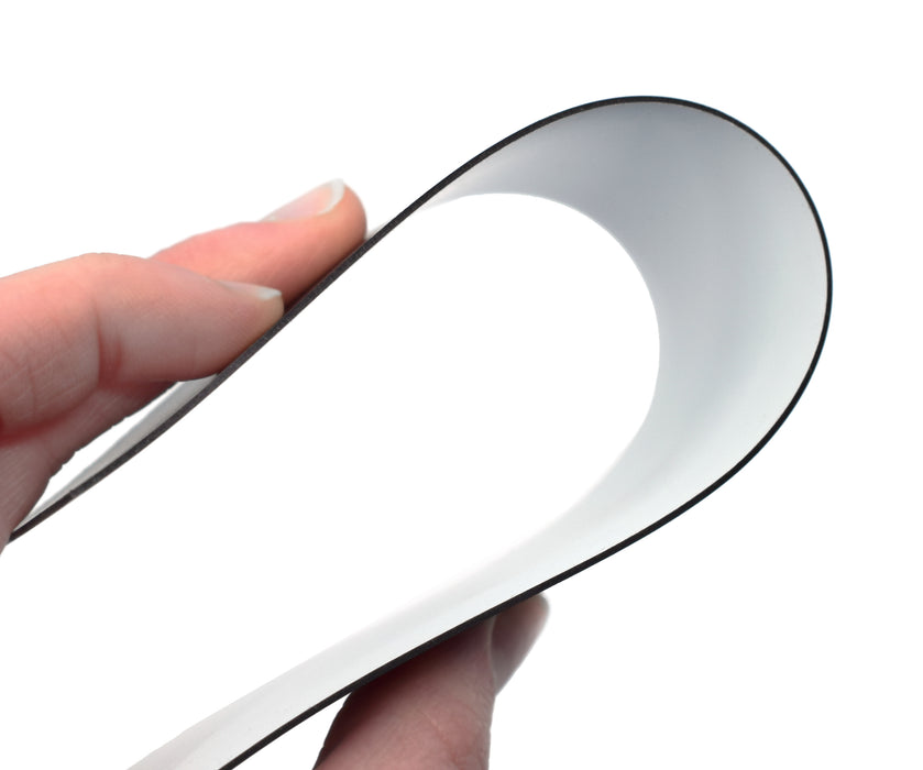 10 Pack Lockdown Magnetic Strips, White - 8" x 2" x 0.03" - Flexible & Durable - Effective & Easy Solution For Emergency Lockdowns - hBARSCI