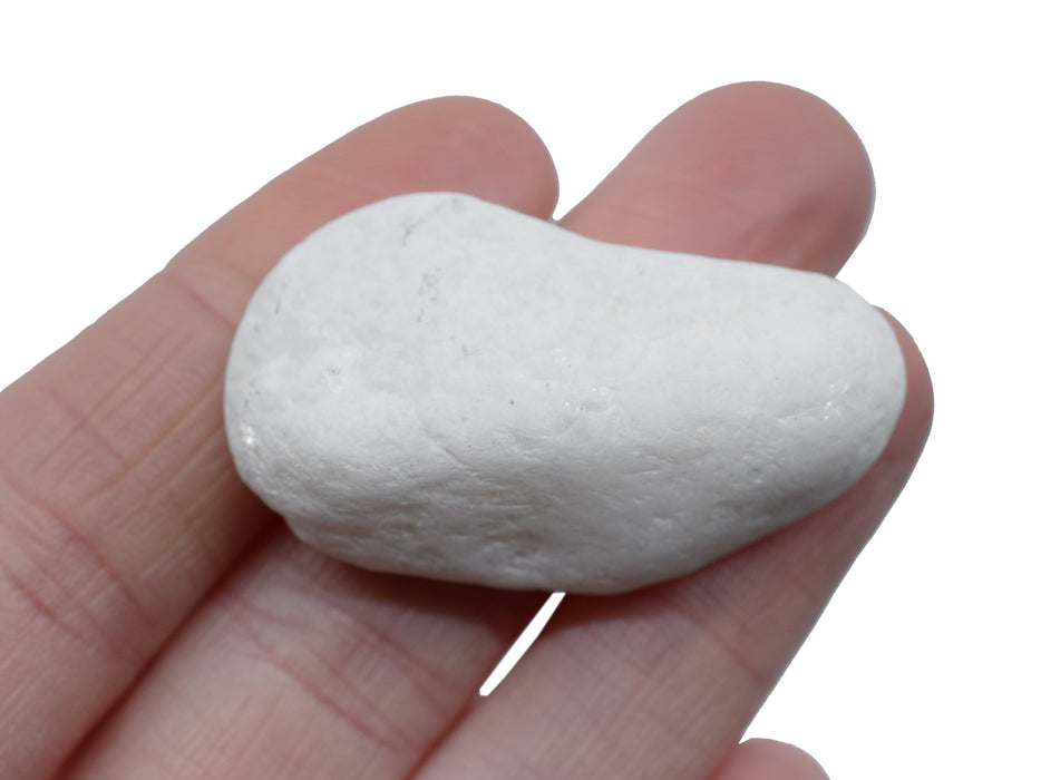 Raw Fine White Marble, Metamorphic Rock Specimen, ± 1"