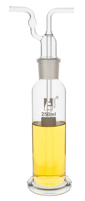 Gas Washing Bottle, 250mL - Drechsel - Borosilicate Glass