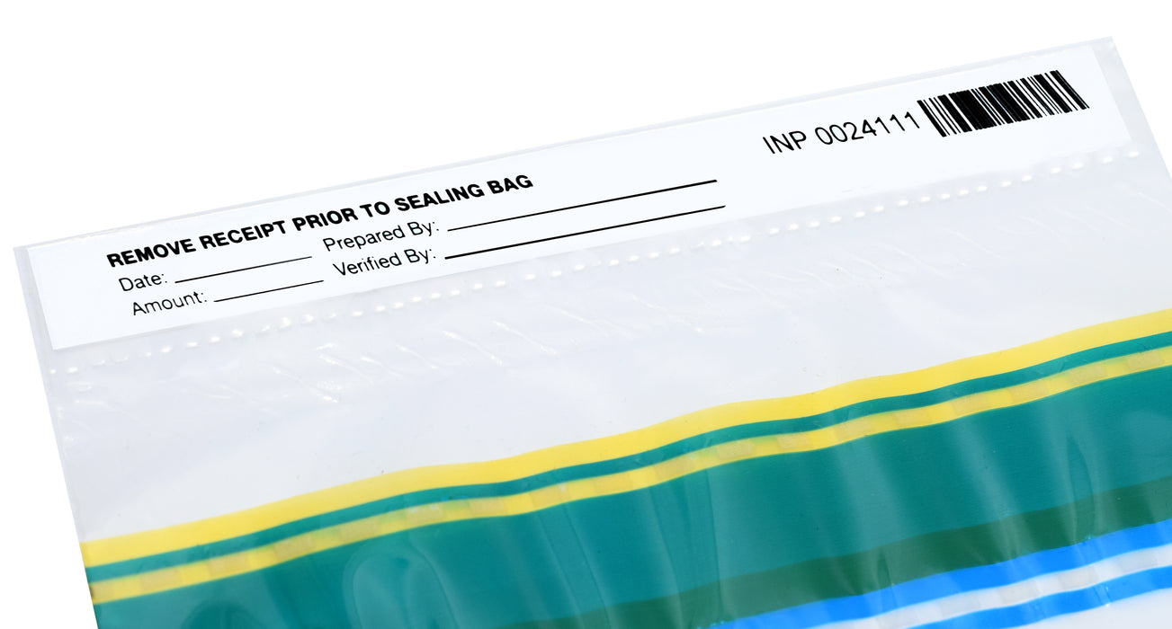 100pk Evidence Bags, 6" x 9" - Premium, Level 4 Security Tamper Evident Bags - Self Sealing, Transparent 2.5 Mil Coextruded Polyethylene - SECUR-PAK