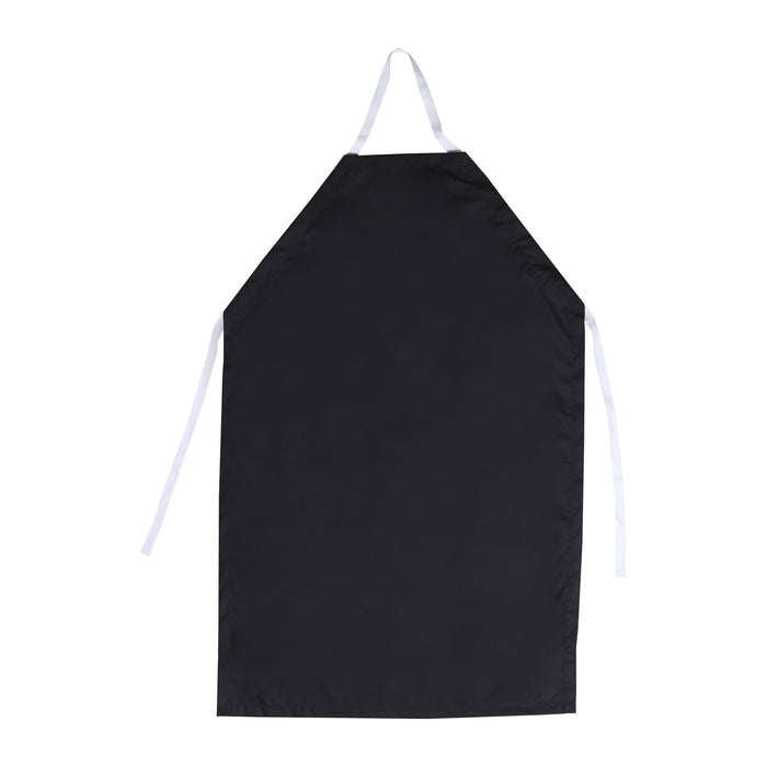 25PK Rubber Vinyl Apron, Large (27"W x 42"L) - Black