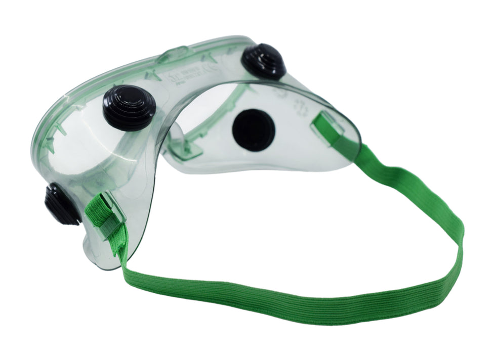 10PK Safety Goggles - Indirectly Vented, Anti-Fog - Adjustable Fit