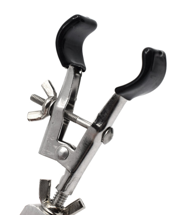 5PK Burette/Test Tube Clamp with Bosshead - PVC Coated Round Jaws, Opens up to 45mm