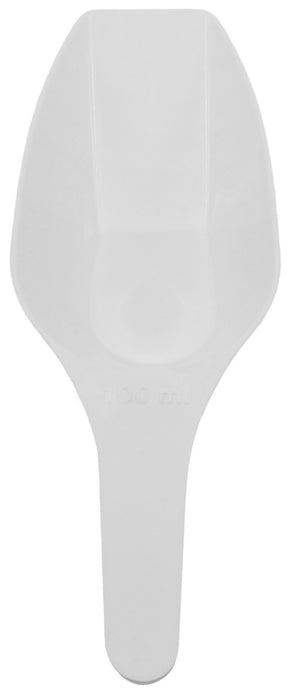 6PK Scoops, 100mL - Flat Bottom - Polypropylene