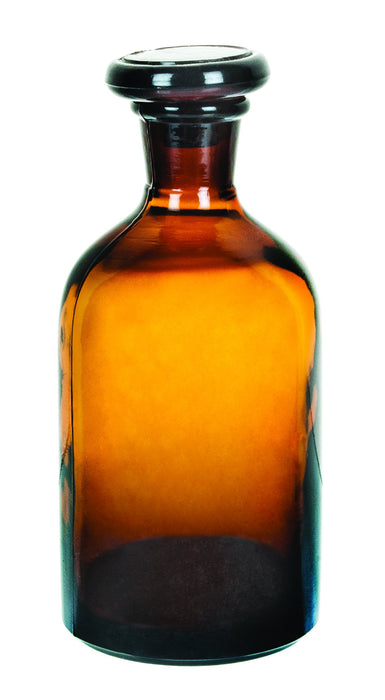 Reagent Bottle, 250mL - Amber - Narrow Neck - Soda Glass
