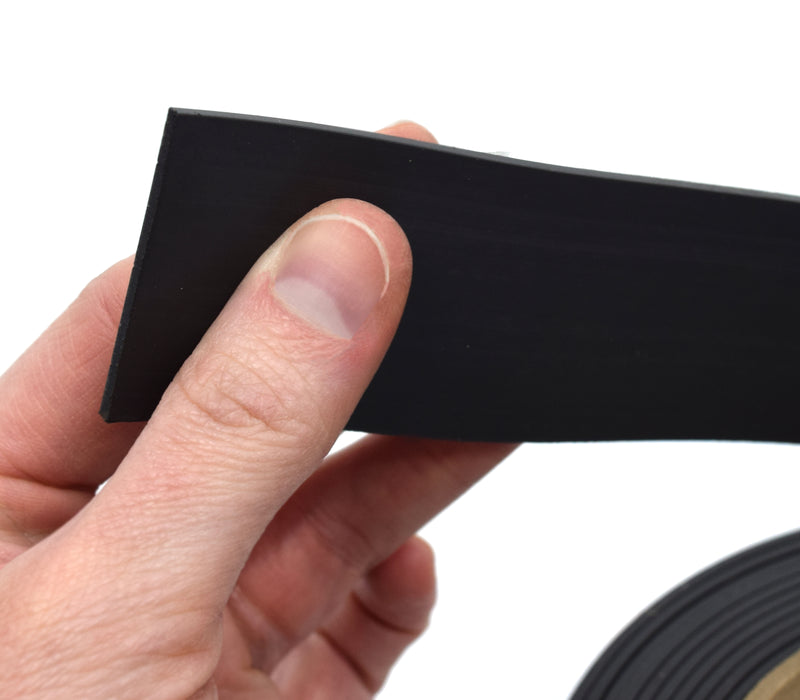 Flexible, Adhesive Magnetic Tape, 12ft Roll - 1.5" x 0.085" - Anisotropic - Heavy Duty, Double Coated Rubber 3mil Adhesive - Great for Crafts, Projects, Refrigerators, Organization - Made in the USA