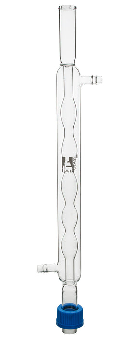 Bulb Condenser, 300mm, Screw Thread, Cone and Socket Size 19/26, Borosilicate Glass - Eisco Labs