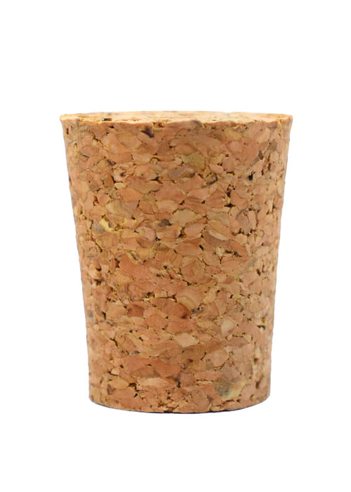 10PK Cork Stoppers, Size #6 - 13mm Bottom, 19mm Top, 24mm Length - Tapered Shape