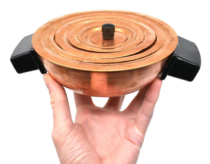 Water Bath, Hemispherical, made of Copper sheet, 150ml.