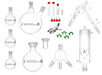 21 piece short path distillation set