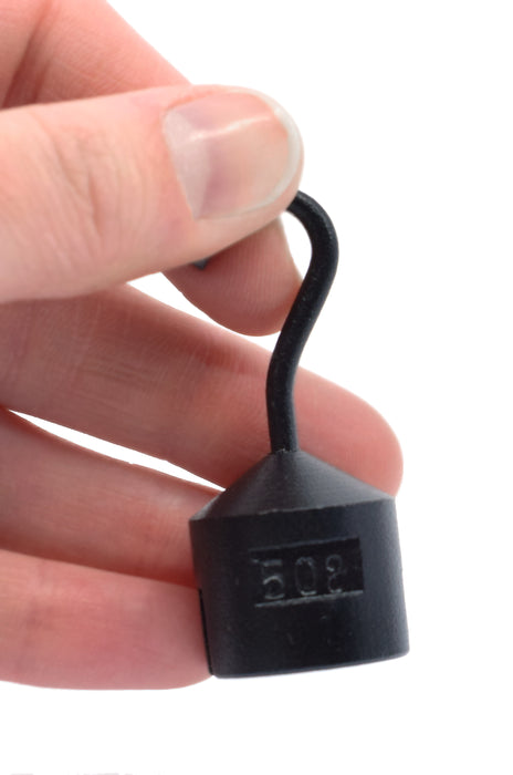 Hooked Iron Weight, 50g - with Bottom Slot - Powder Coated Steel