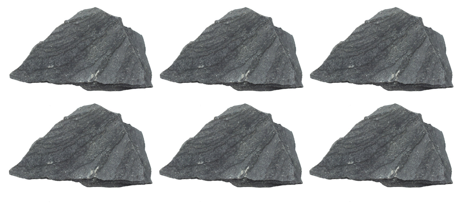 6PK Raw Slate, Metamorphic Rock Specimens, ± 1" Each