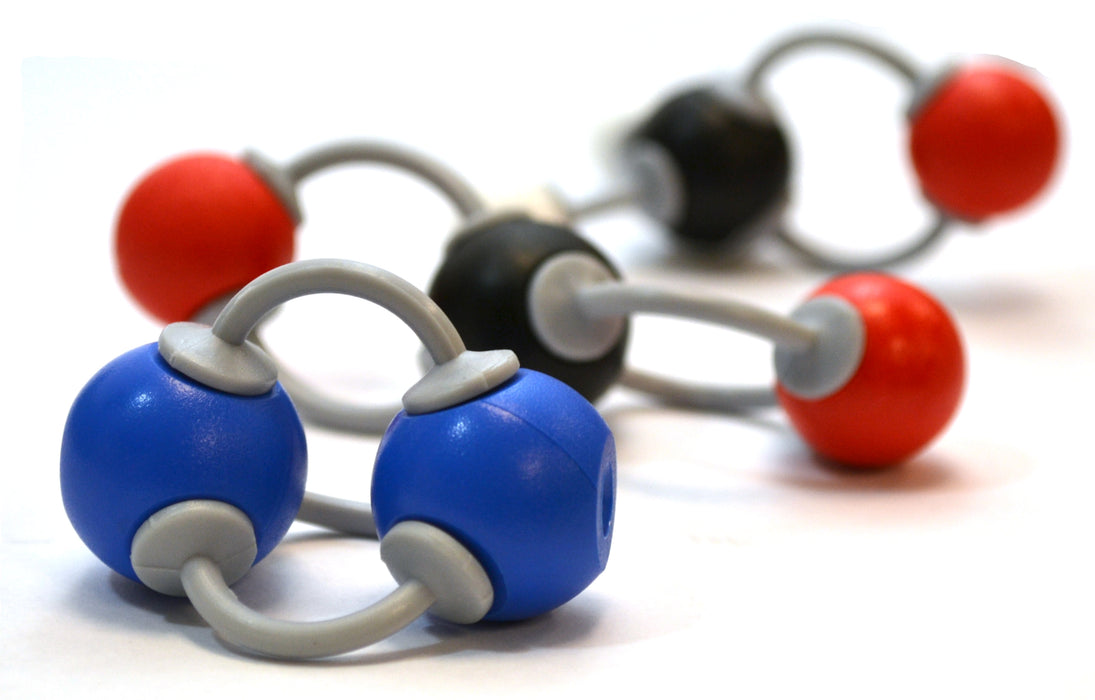 molecule models closeup
