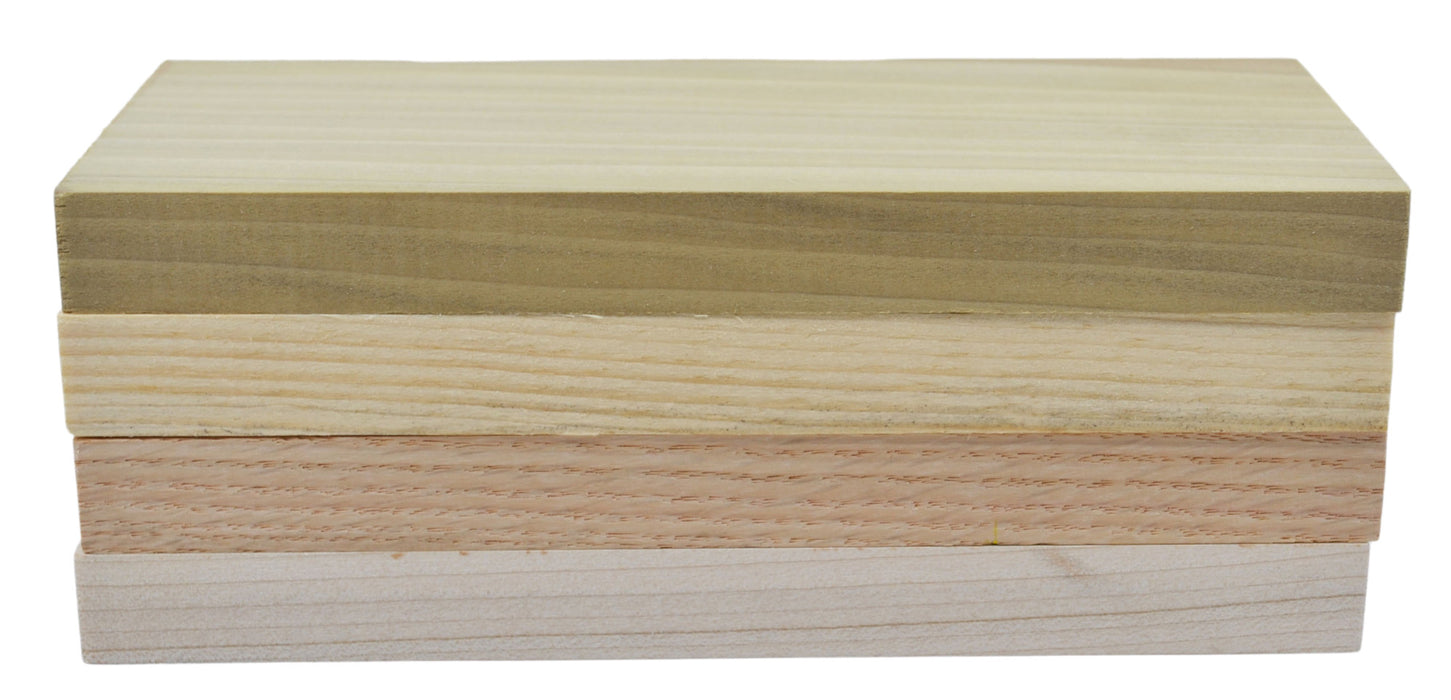 4PK Wooden Boards, 8 Inch - For Use in Density & Hardness Experiments