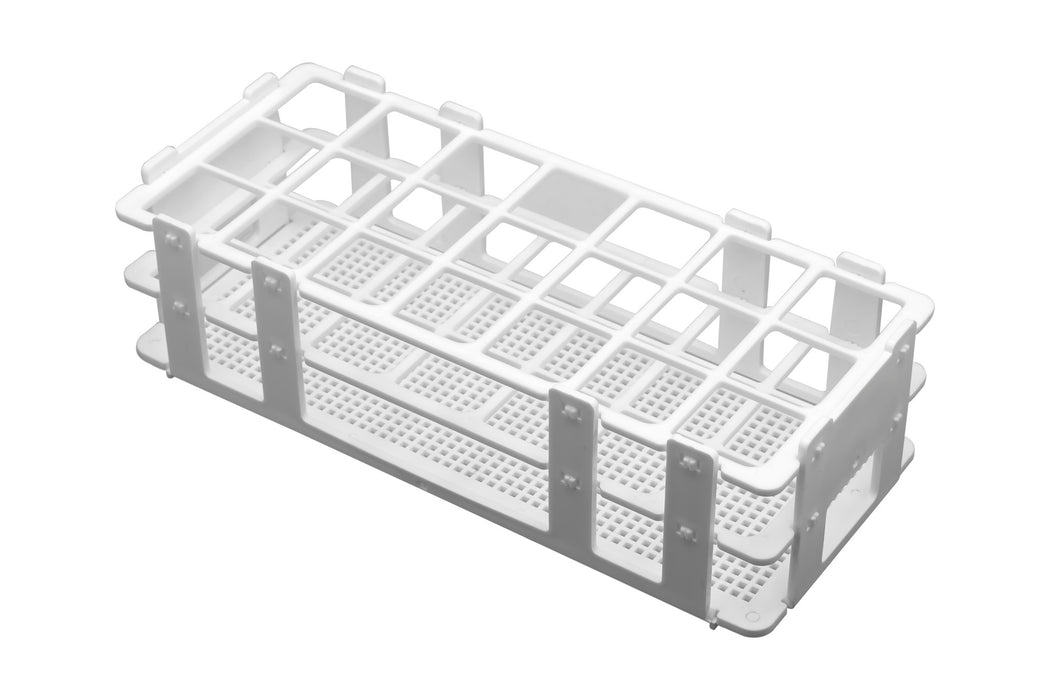 Test Tube Rack - Holds 21 x 30mm Tubes - Polypropylene