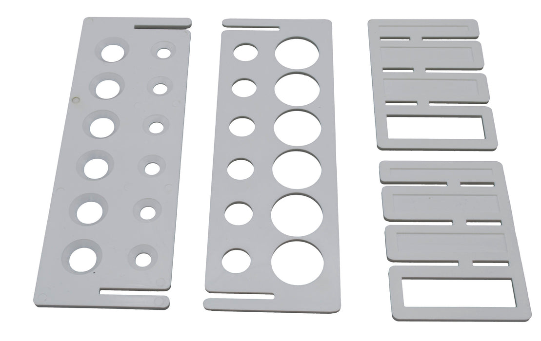 Test Tube Rack - Holds 12 Tubes (6 x 30mm and 6 x 15mm) - Polythene