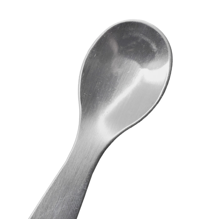 Scoop with Spatula, 7.9 Inch - Stainless Steel