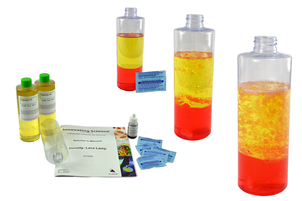 Density Lava Lamp Experiment Kit - Explore & Visualize Density & Polarity - Science At Home Series - Innovating Science