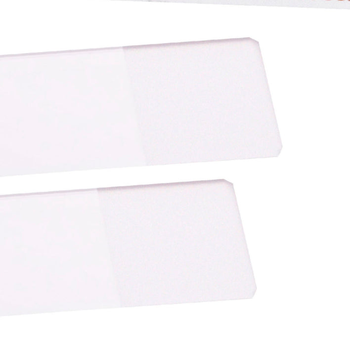 Premium Microscope Slides, 50/PK - Frosted End - Pre-Cleaned Pure White Glass - 1x3"