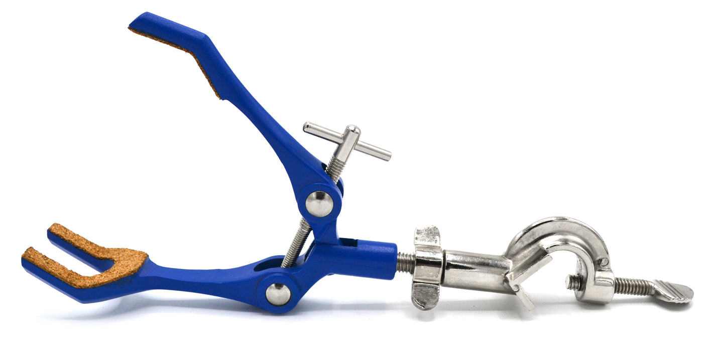 3 Finger Cork Lined Extension Clamp on Bosshead - 3.4" Max Opening