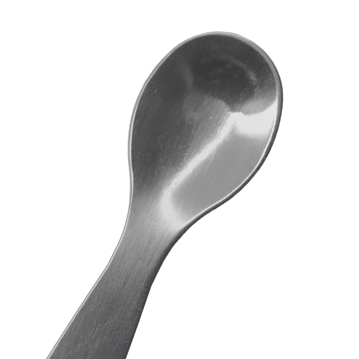 Scoop with Spatula, 4.9 Inch - Stainless Steel
