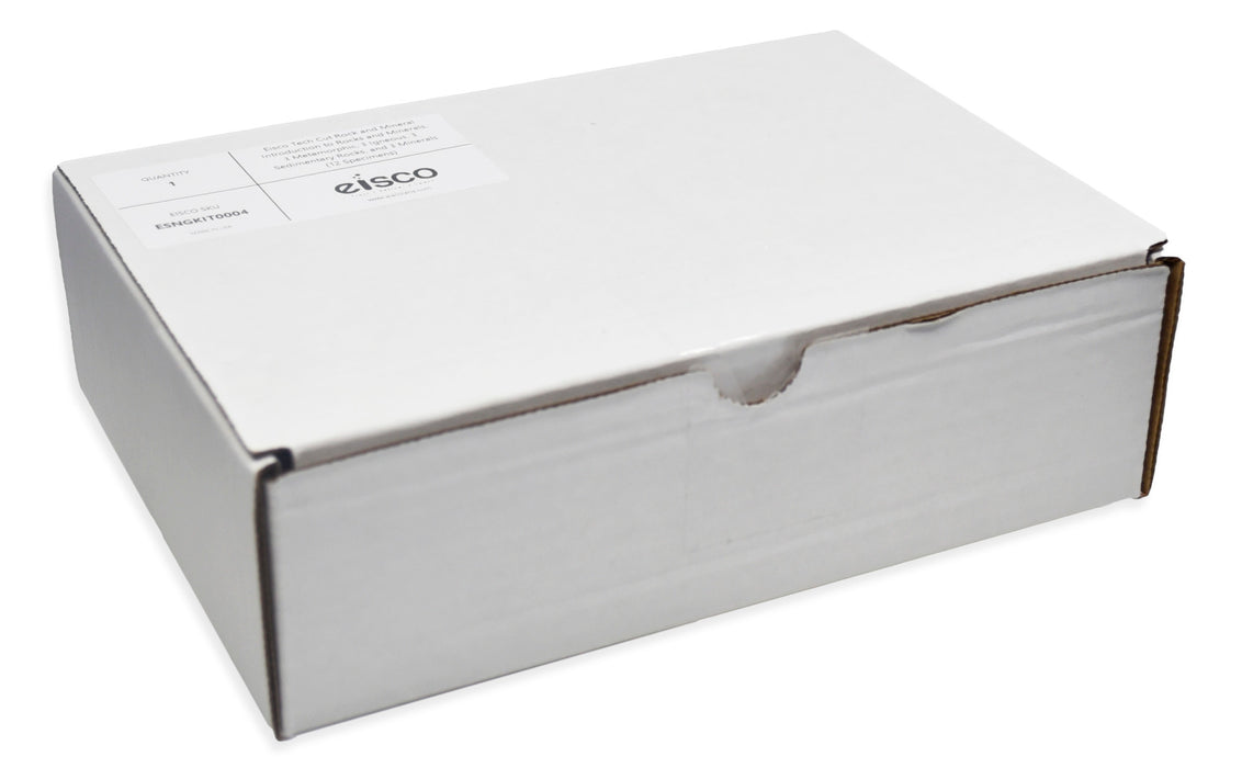 12 Piece Rock & Mineral Kit - Includes Storage Box and Identification Card