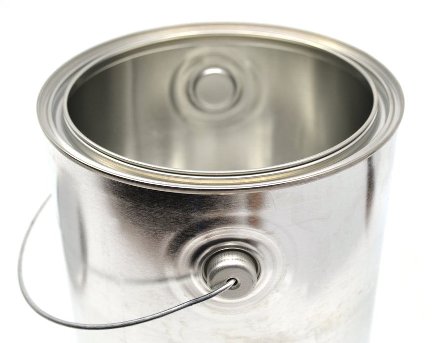 1 Gallon Metal Paint Can with Ears, Bail, and Lid - Made in the USA from Partially Recycled Metal - 100% Recyclable