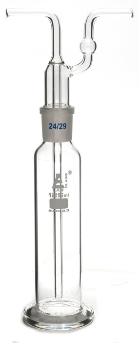 Gas Washing Bottle, 125mL - Drechsel - Borosilicate Glass