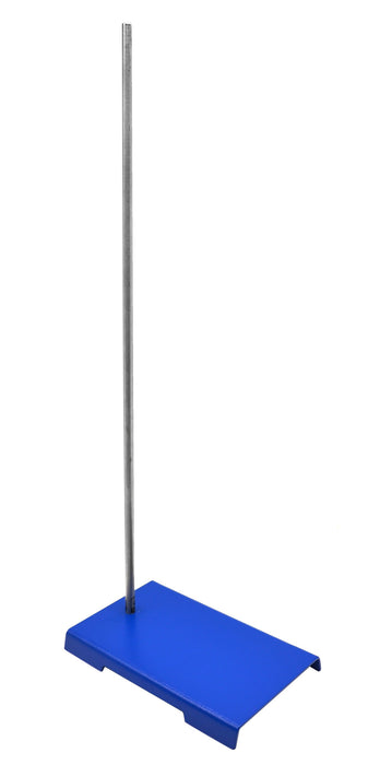 Rectangular Retort Base & Rod Set - 12.5"x8" Base, 39.5" Rod - Stainless Steel