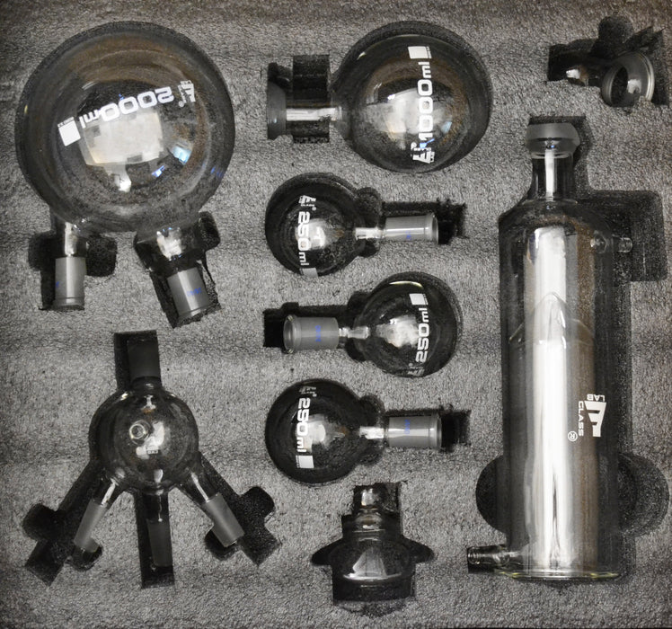 21 piece short path distillation set packing