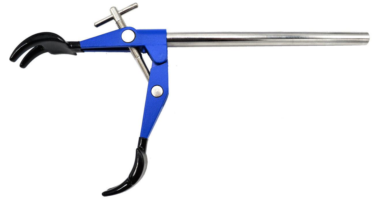 4 Prong, Vinyl Coated Clamp, Stainless Steel Rod - 4.1" Max Opening