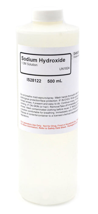 Sodium Hydroxide Solution, 500mL - 1M - The Curated Chemical Collection
