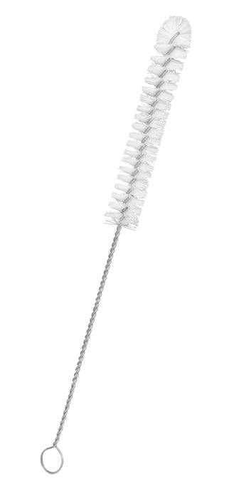 Semi-Micro Test Tube Brush - White Nylon, Twisted Wire Handle