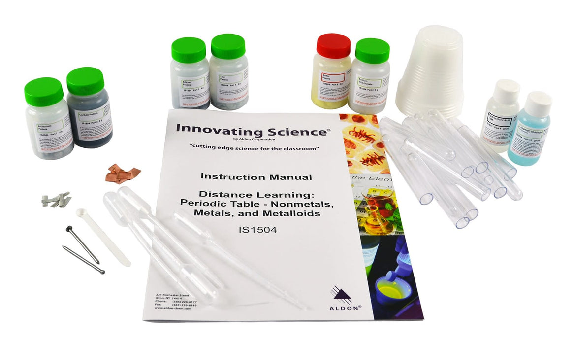 Periodic Table: Nonmetals, Metals & Metalloids - Distance Learning Kit