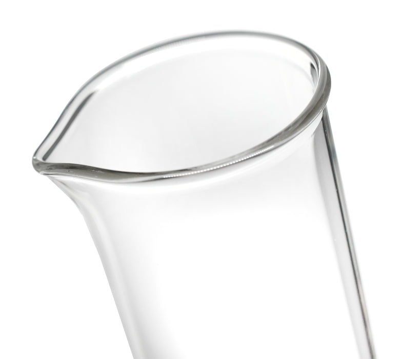 250ml glass graduated cylinder beaded lip