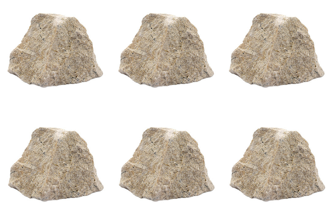 6PK Raw Travertine, Sedimentary Rock Specimens, ?? 1" Each