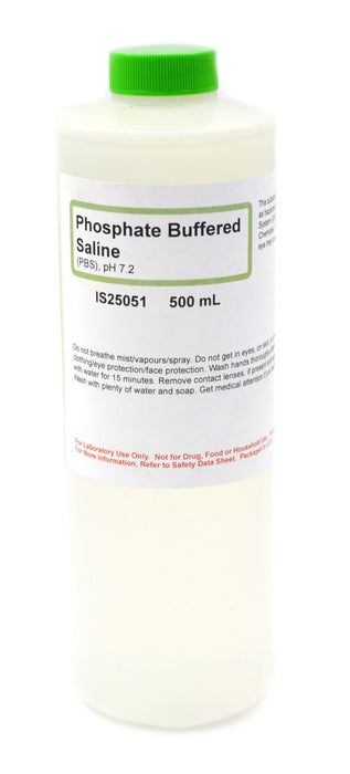 Phosphate Buffered Saline, 500mL - The Curated Chemical Collection
