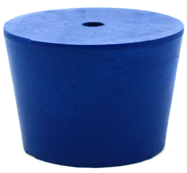 10PK Neoprene Stoppers, 1 Hole - ASTM - Size: #7 - 30mm Bottom, 37mm Top, 25mm Length