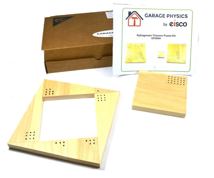 7 Piece DIY Pythagorean Theorem Puzzle Kit - Wooden