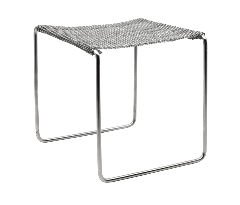Stand for Alcohol Burner - Chrome Plated Steel Wire - 5"L x 5"W x 5"H