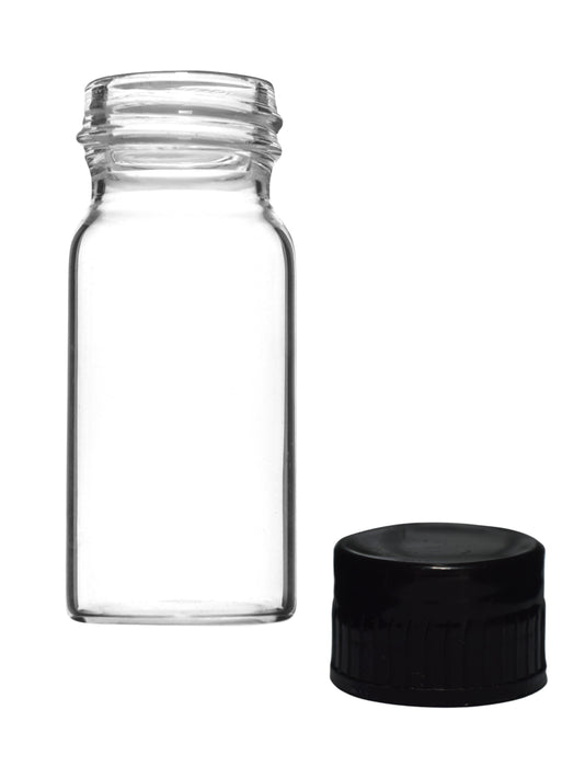 Culture Tube with Screw Cap, 5mL, 24/PK - 16x55mm - Flat Bottom - Borosilicate Glass