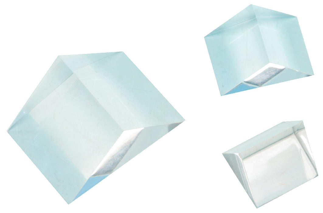 Right-angled Acrylic Prism Set of 3