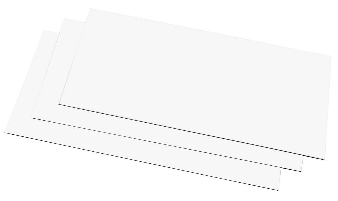3 Pack Magnetic Vent Covers, White - 12 x 5.5 x 0.03" - Flexible & Durable - Effective & Easy Solution For Sealing Airflow - hBARSCI