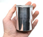 aluminum calorimeter in hand