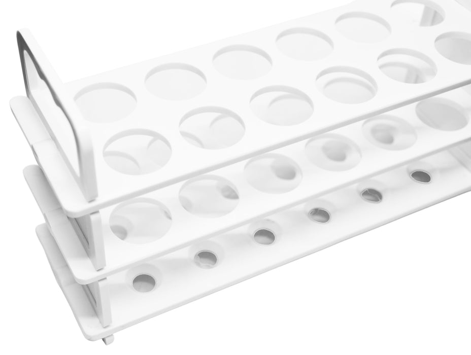 Test Tube Rack, 9 Inch - Holds 12 Tubes - Polypropylene