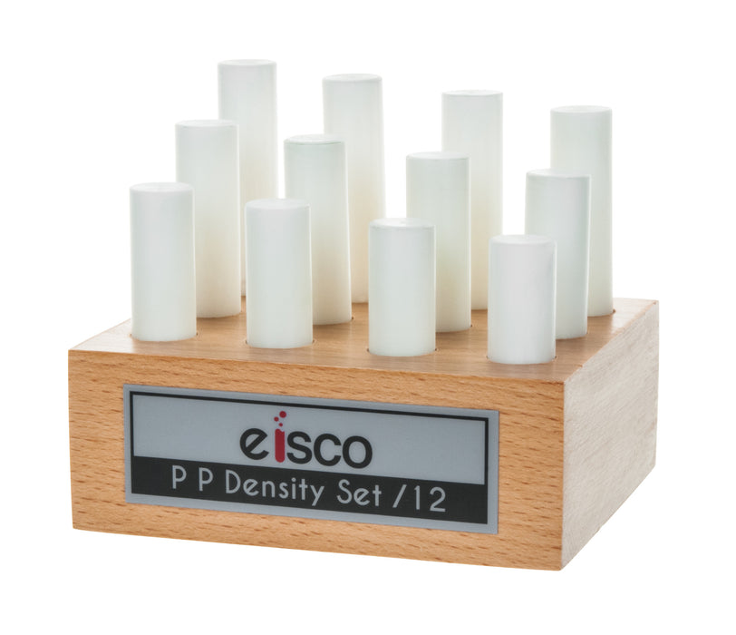 12 Piece Cylindrical Bars Density Set - Polypropylene